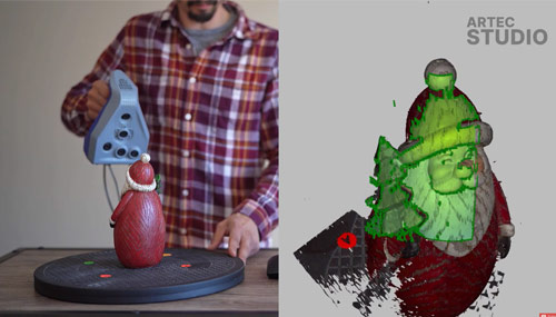 3D Scanning with Artec Space Spider: Holiday Edition
