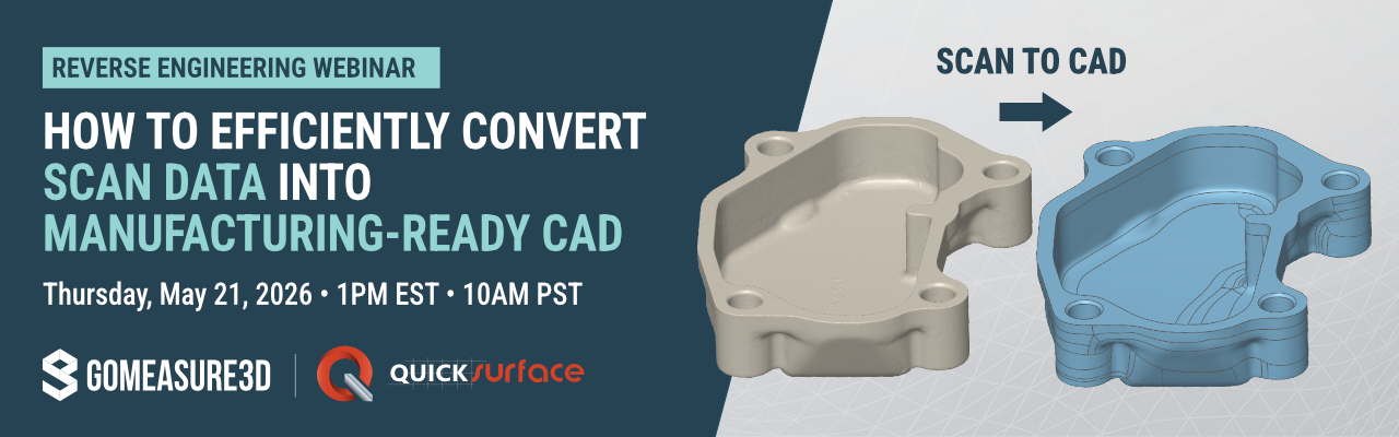 How to Efficiently Convert Scan Data into Manufacturing-Ready CAD webinar