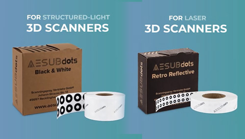 AESUB Dots: 3D Scanning Reference Markers