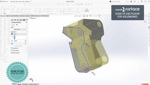 What is Scan to CAD? A Complete Walkthrough of the Sketching Process inside SOLIDWORKS