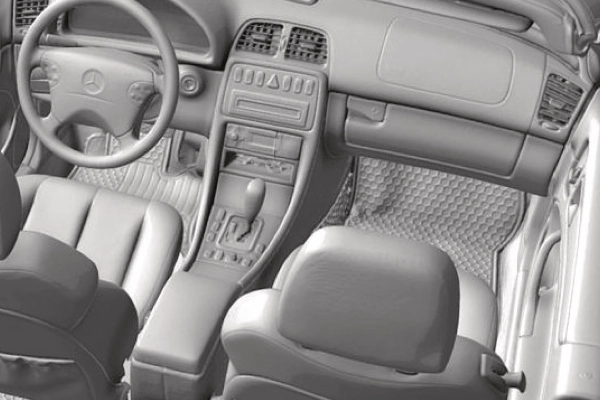 Car interior 3d scan
