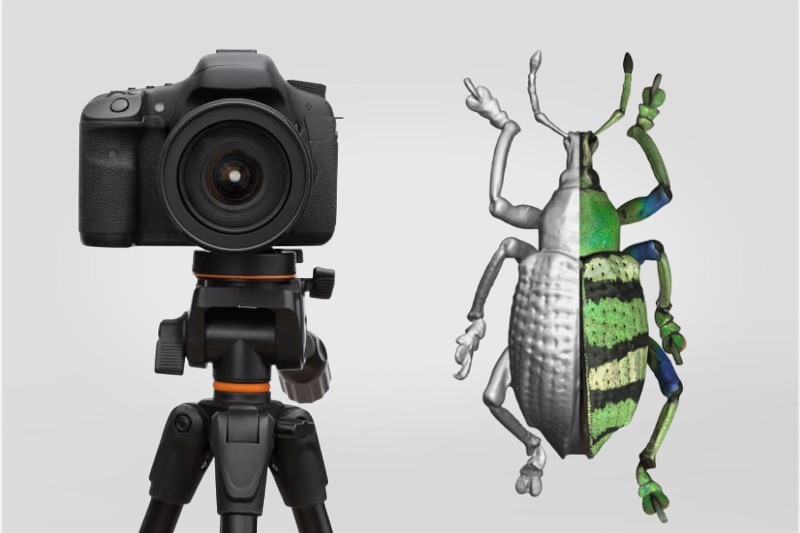 DSLR camera for texture