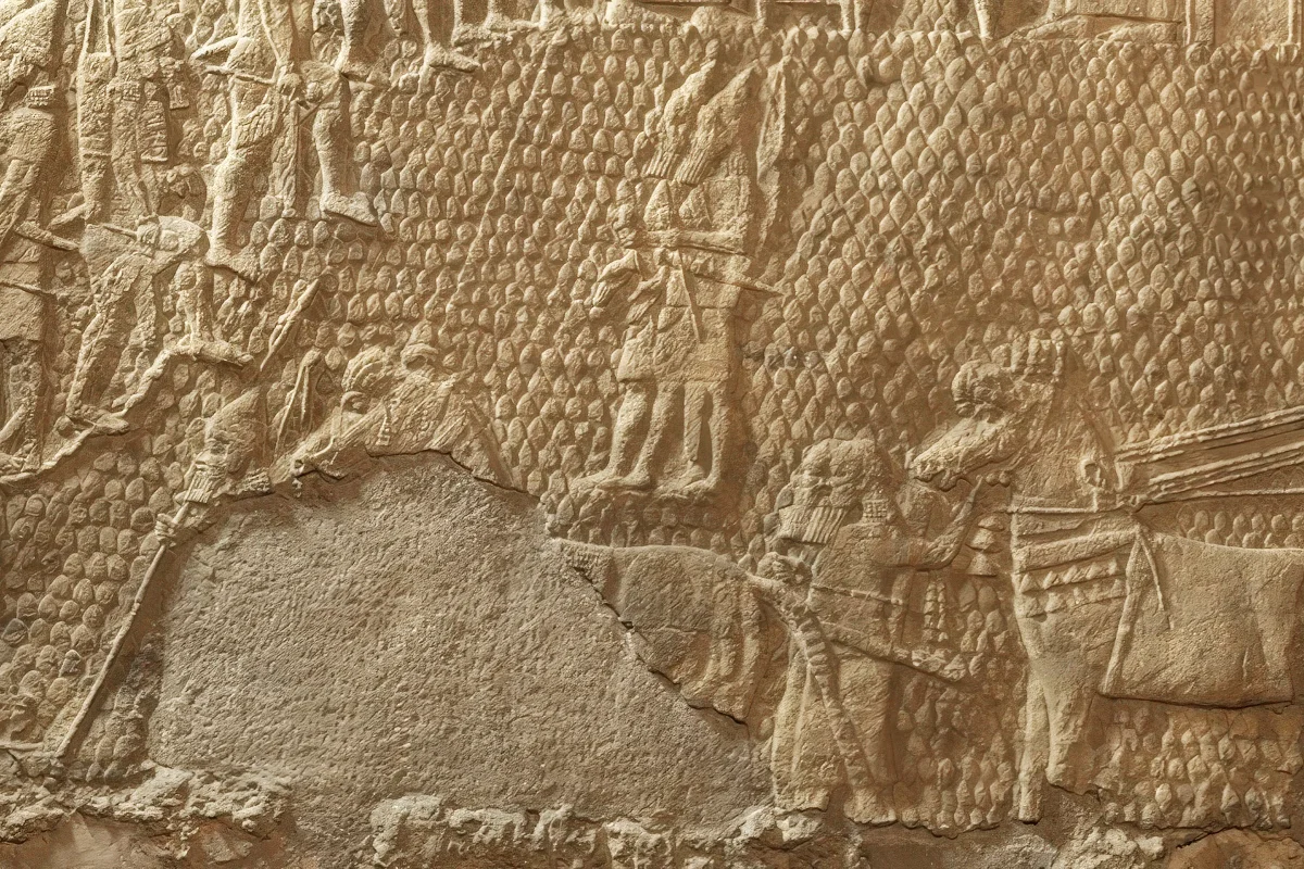 Panels of the Assyrian reliefs