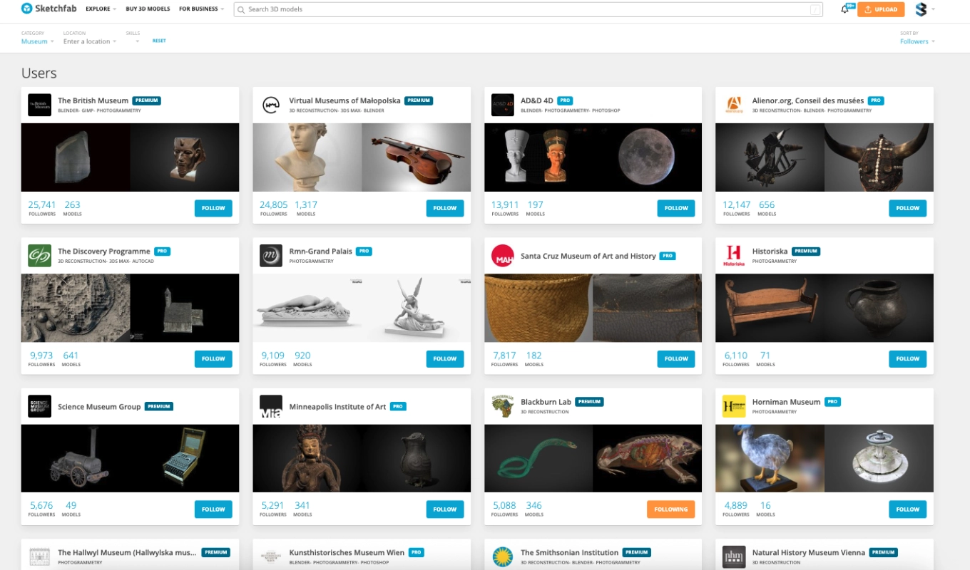 Sketchfab users