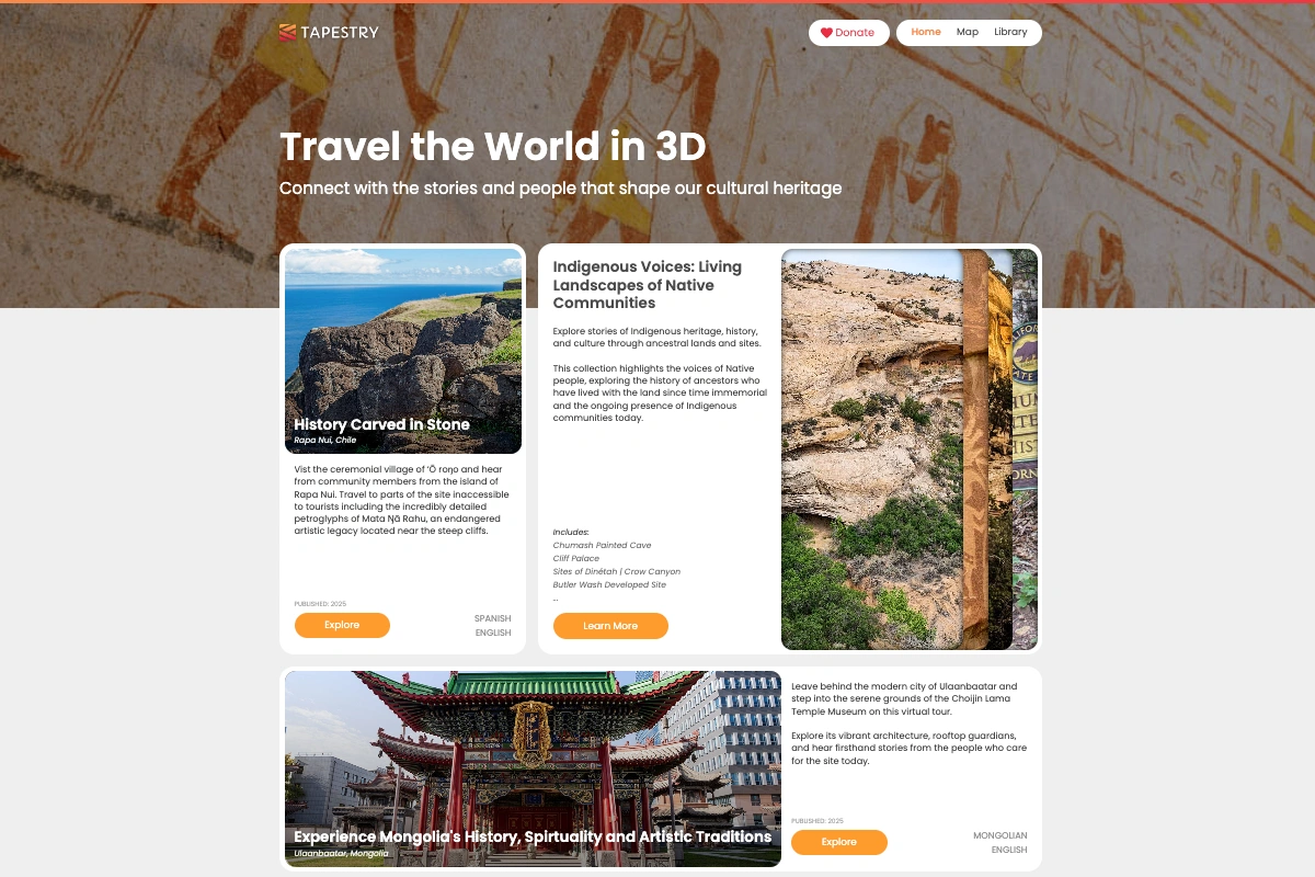 Tapestry website