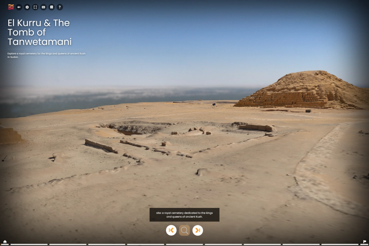Virtually explore El Kurru and the Tomb of Tanwetamani