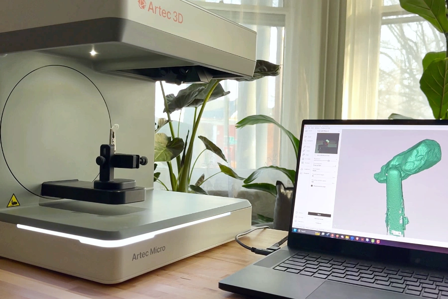 Artec Micro II gem stone scanning