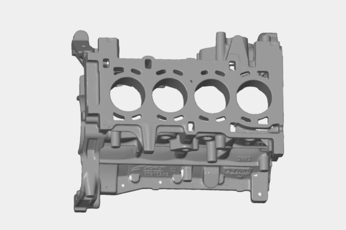 3D scanning using normal settings.