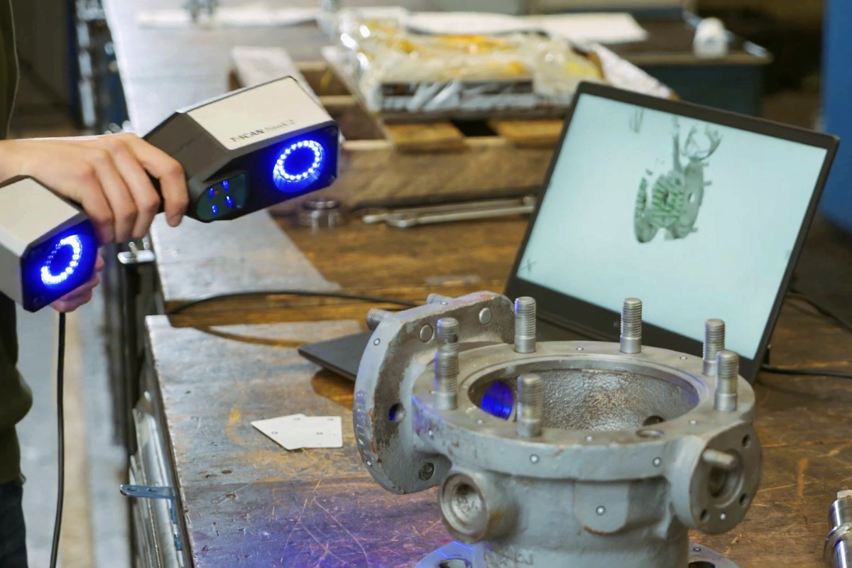 ZEISS T-SCAN hawk 2 scanning casting